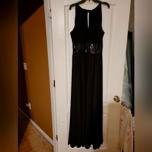 Formal Black Ankle Length Dress